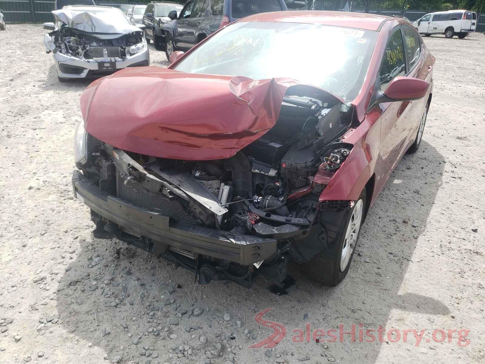 5NPDH4AE4GH778617 2016 HYUNDAI ELANTRA