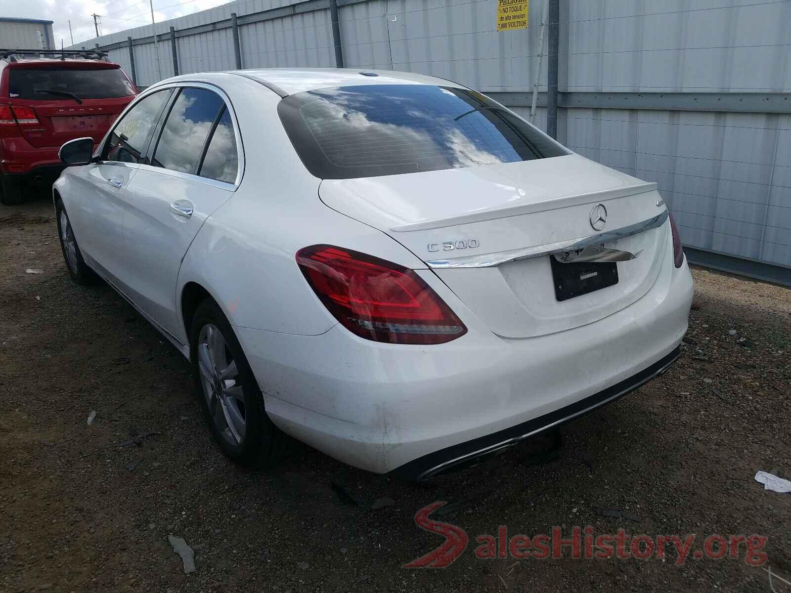 55SWF8EB7KU286983 2019 MERCEDES-BENZ C CLASS