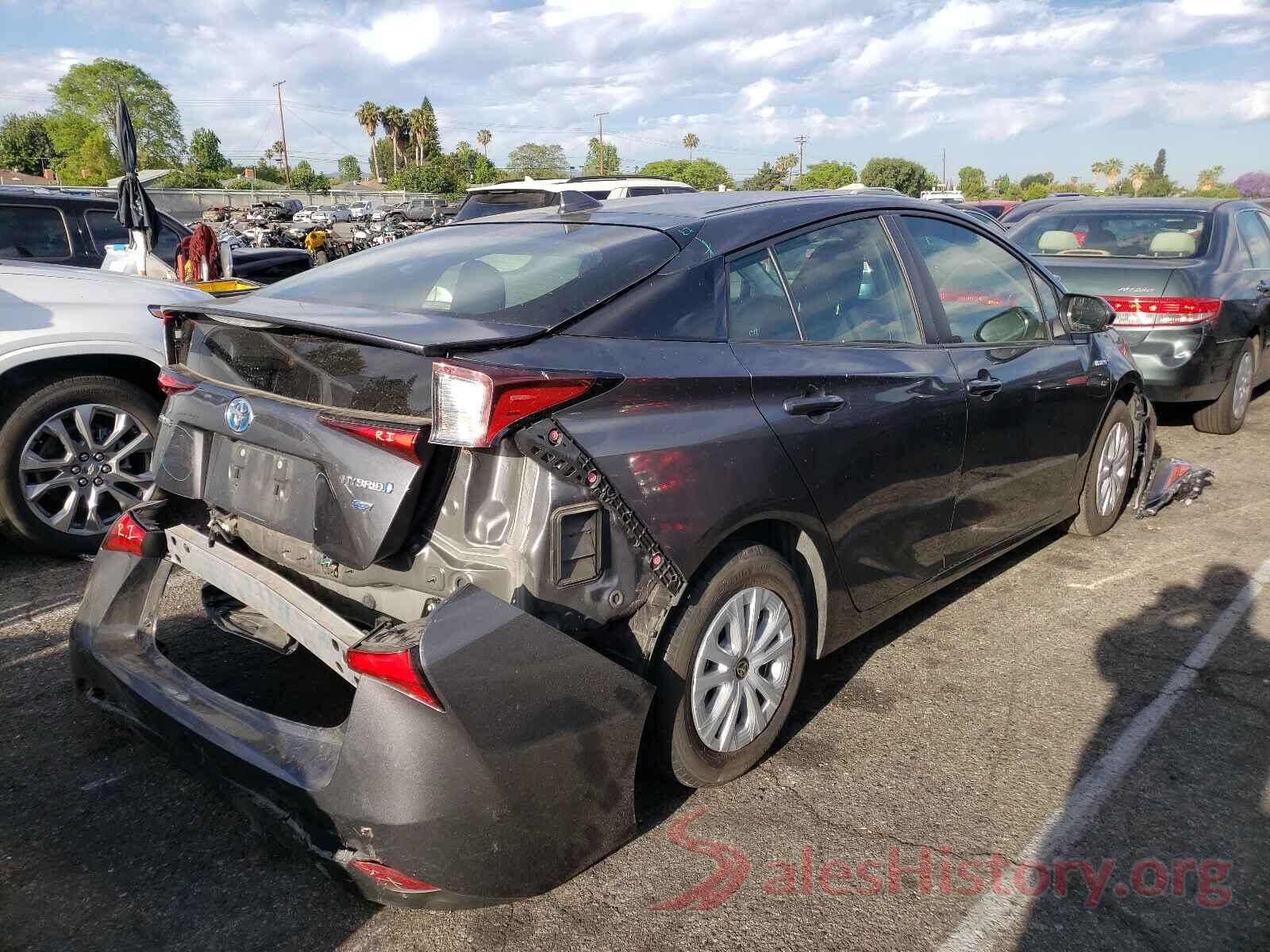 JTDKARFU5K3091885 2019 TOYOTA PRIUS