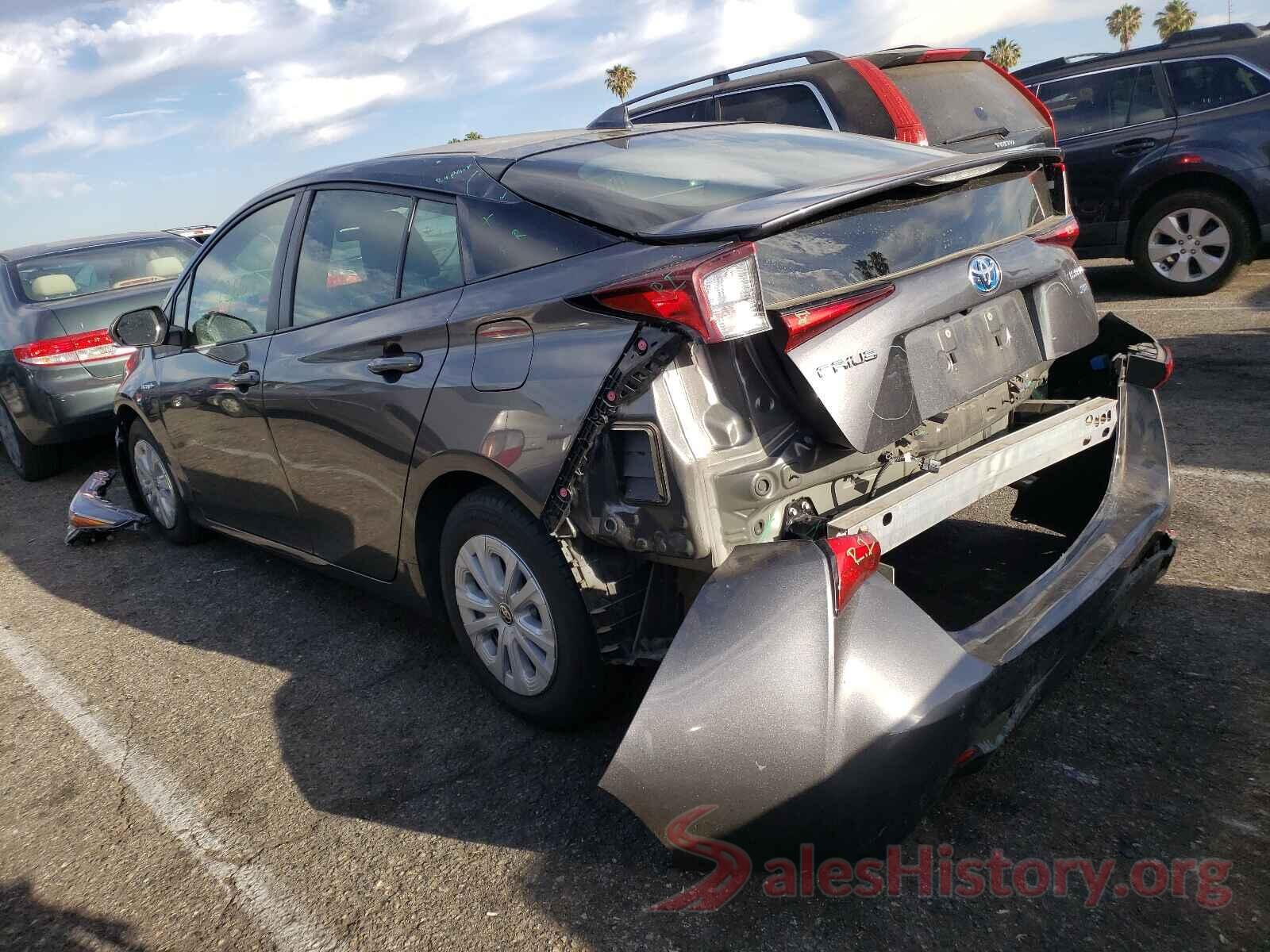 JTDKARFU5K3091885 2019 TOYOTA PRIUS