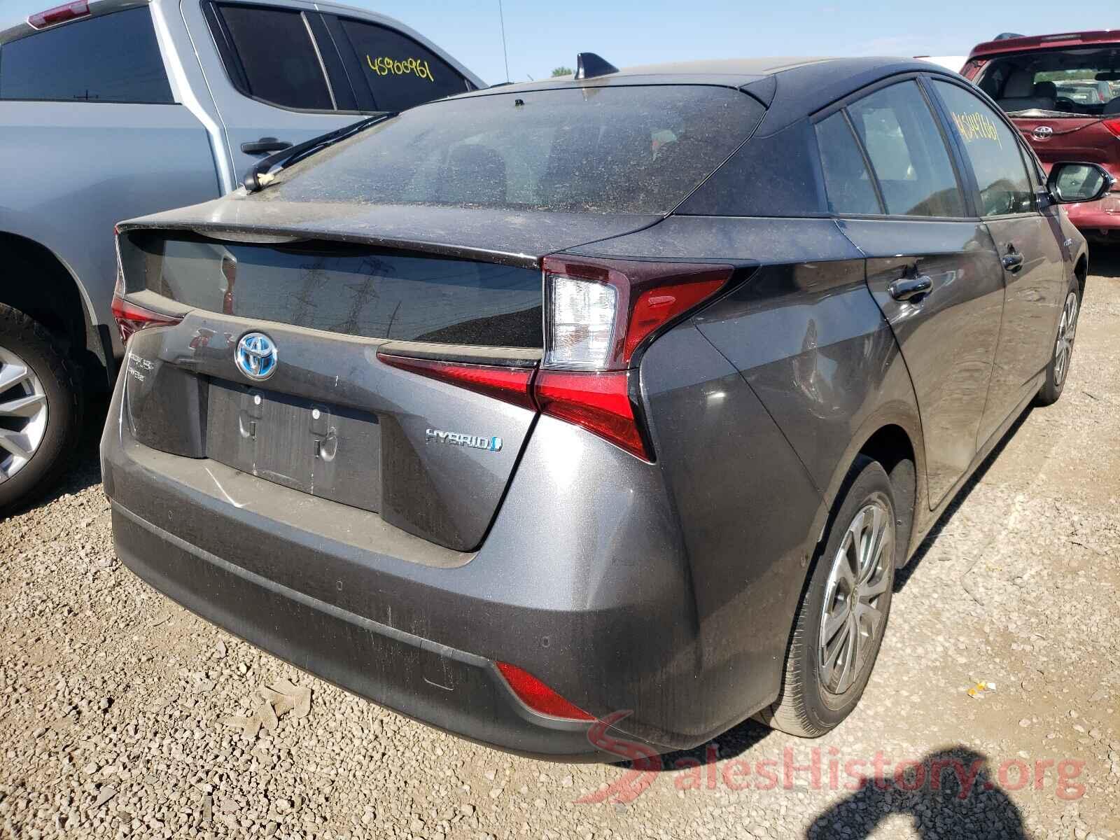 JTDL9RFUXK3000493 2019 TOYOTA PRIUS