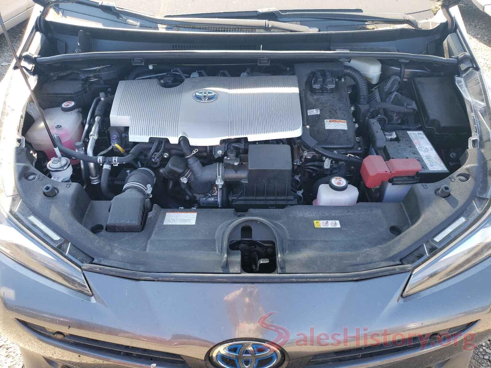 JTDL9RFUXK3000493 2019 TOYOTA PRIUS