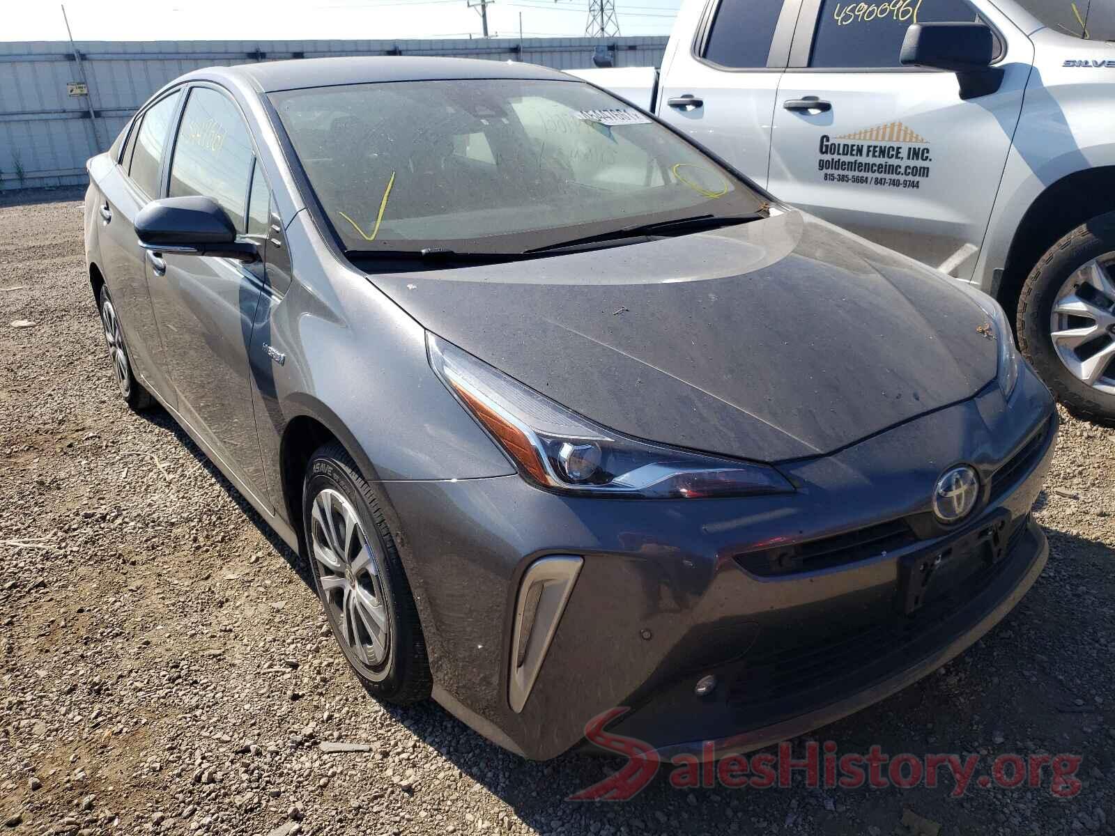 JTDL9RFUXK3000493 2019 TOYOTA PRIUS