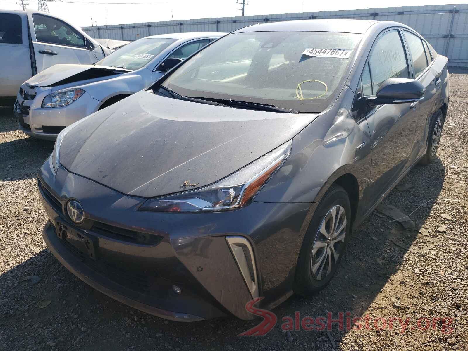 JTDL9RFUXK3000493 2019 TOYOTA PRIUS