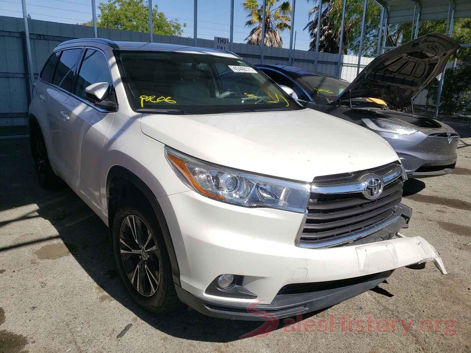 5TDJKRFH1GS298310 2016 TOYOTA HIGHLANDER