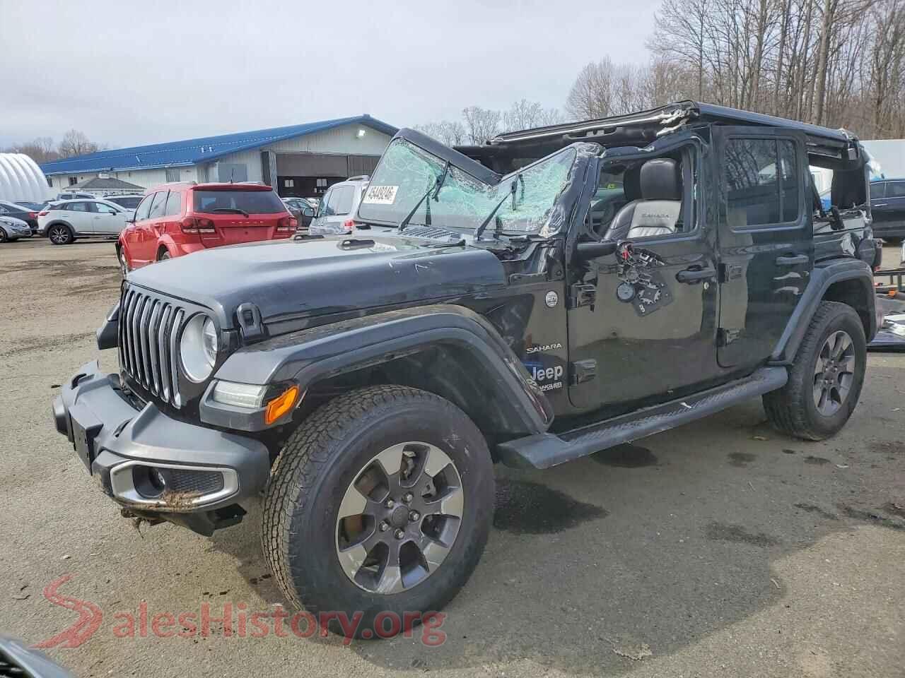 2018 JEEP WRANGLER VIN 1C4HJXEN3JW235293, auction photo