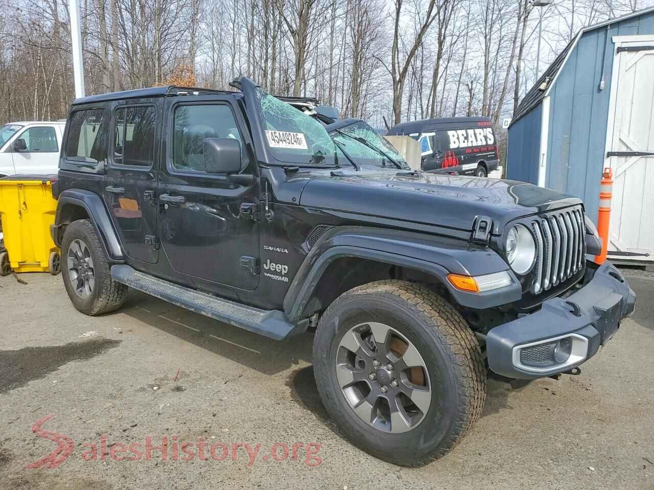 2018 JEEP WRANGLER VIN 1C4HJXEN3JW235293, rear 3/4 view