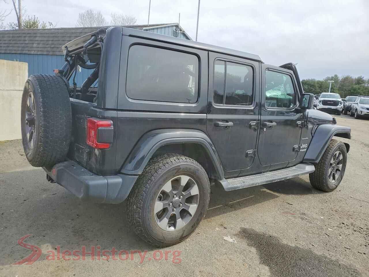 2018 JEEP WRANGLER VIN 1C4HJXEN3JW235293, right side view