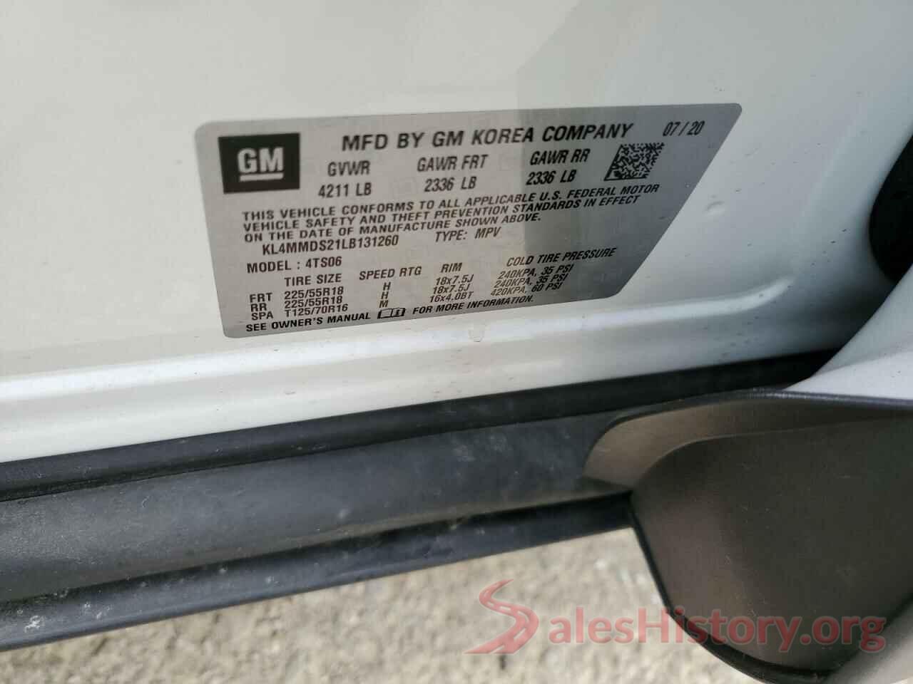 KL4MMDS21LB131260 2020 BUICK ENCORE