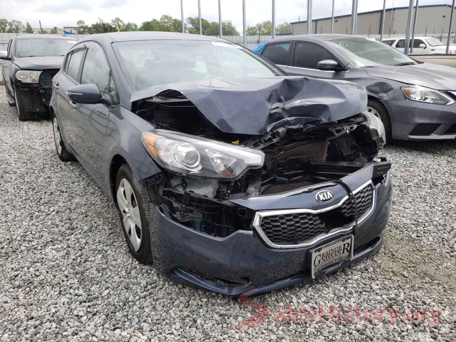 KNAFK5A87G5605519 2016 KIA FORTE