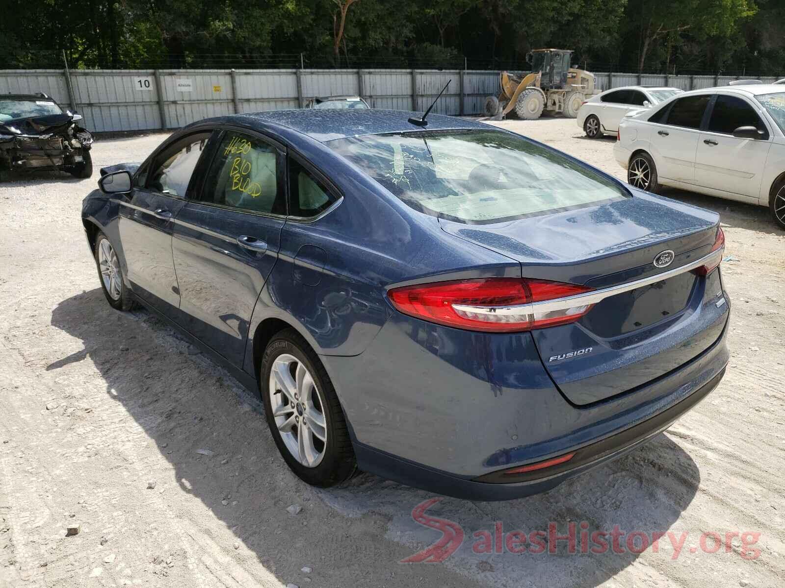 3FA6P0HD7JR195843 2018 FORD FUSION