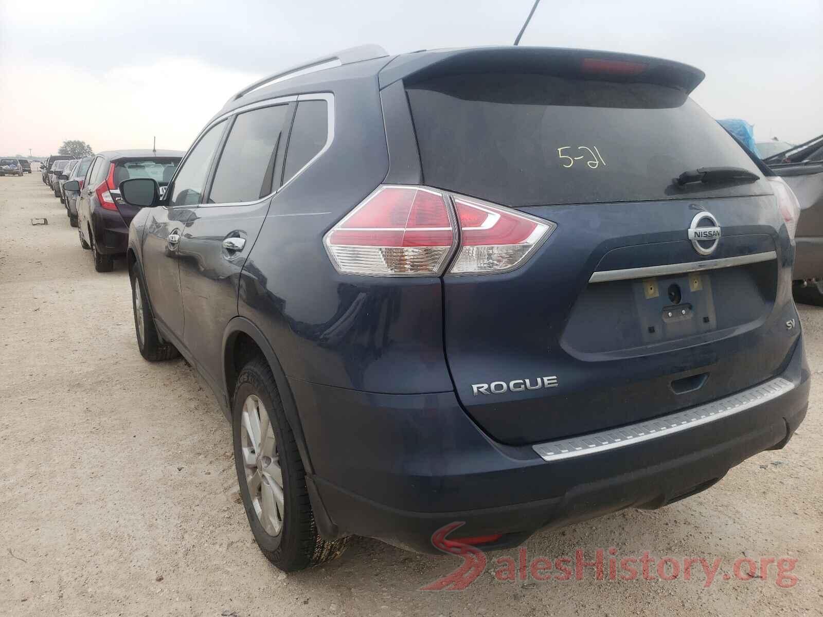 KNMAT2MT4GP597103 2016 NISSAN ROGUE