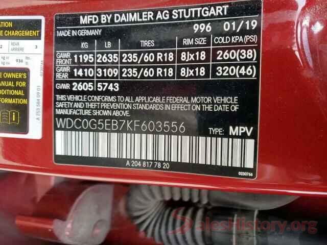 WDC0G5EB7KF603556 2019 MERCEDES-BENZ GLC-CLASS