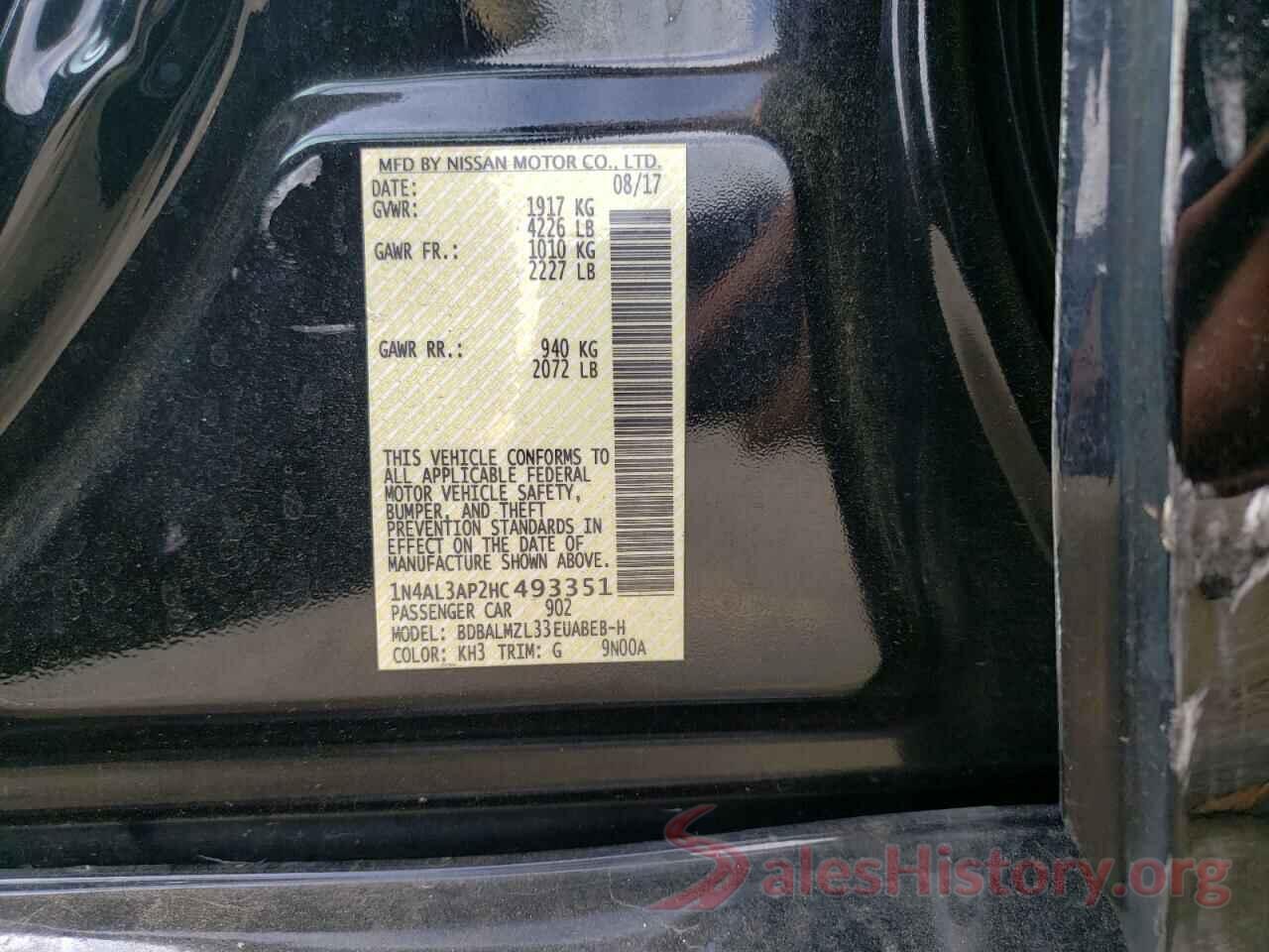 1N4AL3AP2HC493351 2017 NISSAN ALTIMA