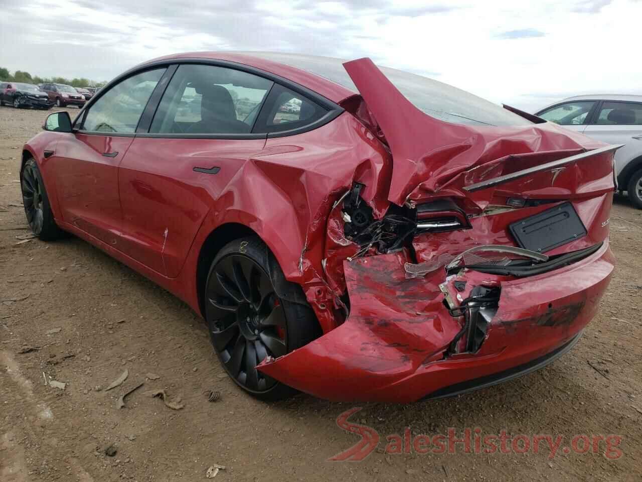 5YJ3E1EC6NF203040 2022 TESLA MODEL 3