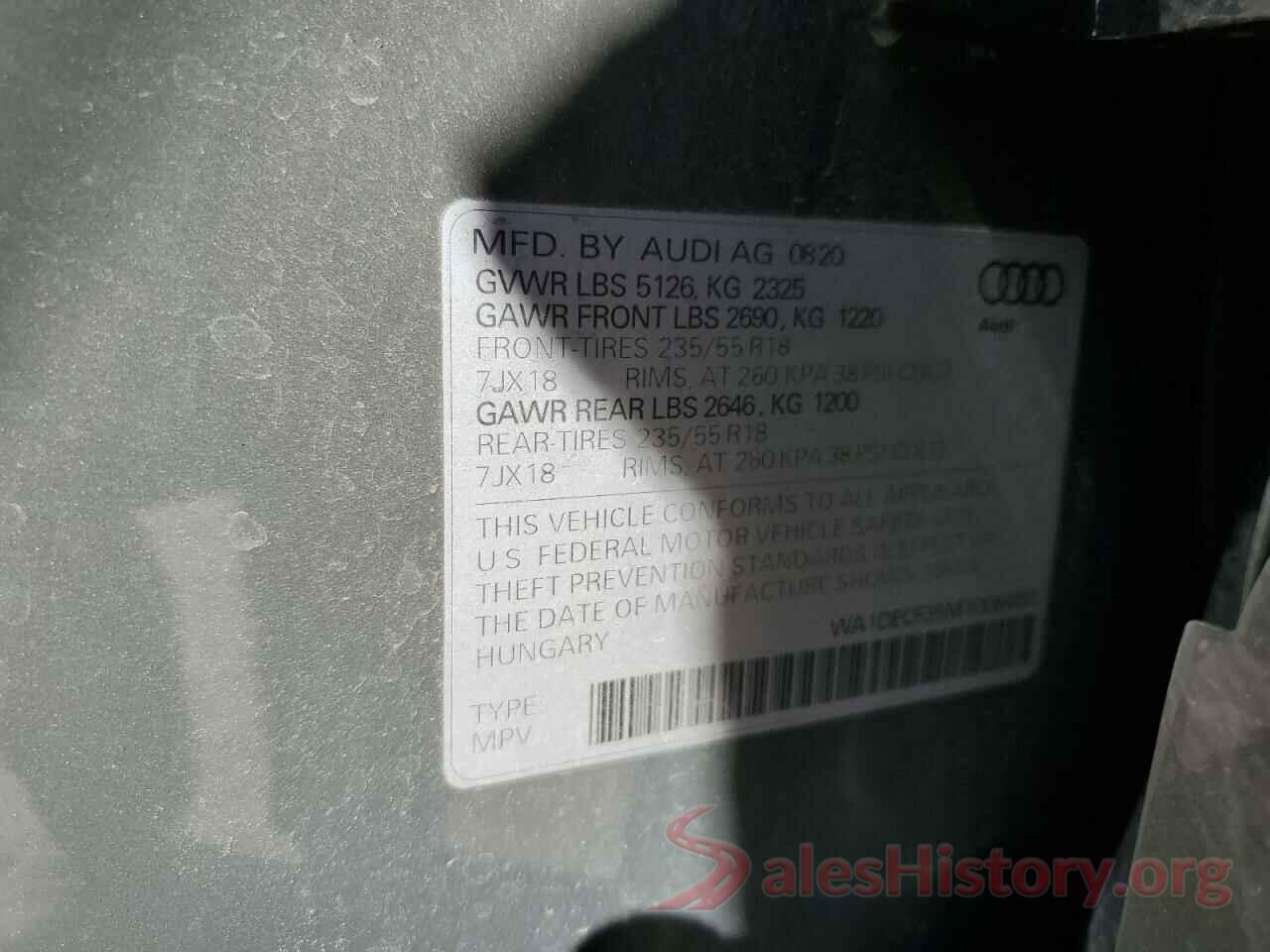 WA1DECF35M1006456 2021 AUDI Q3