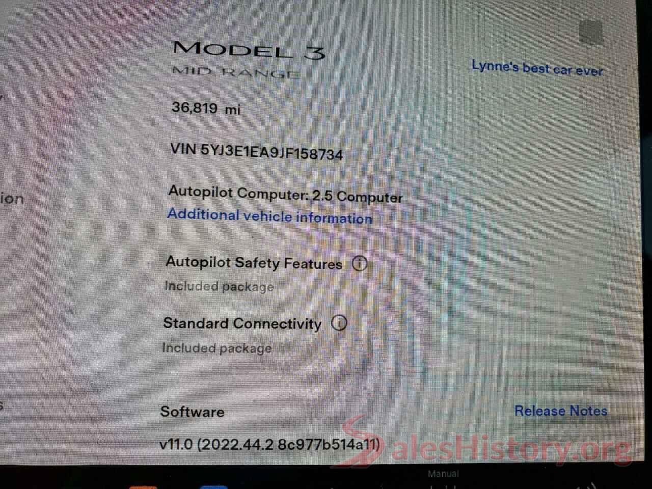 5YJ3E1EA9JF158734 2018 TESLA MODEL 3