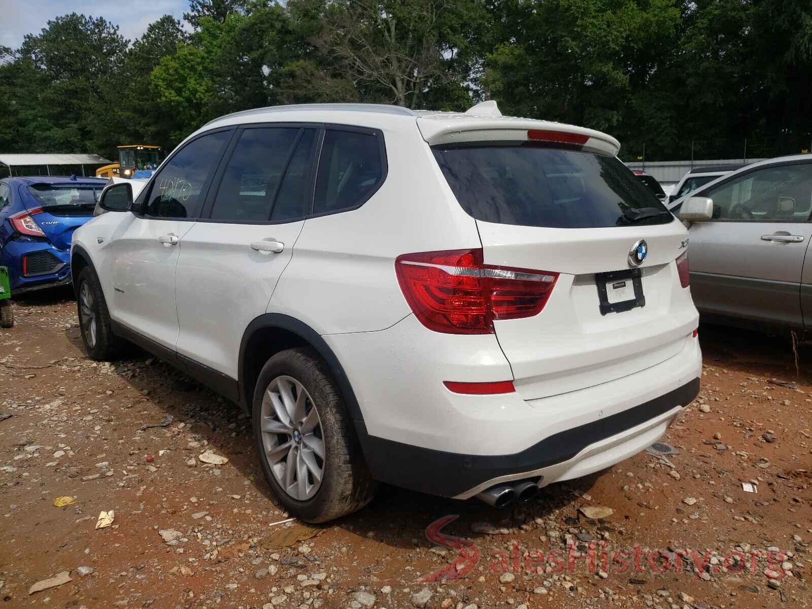 5UXWZ7C38H0X39481 2017 BMW X3