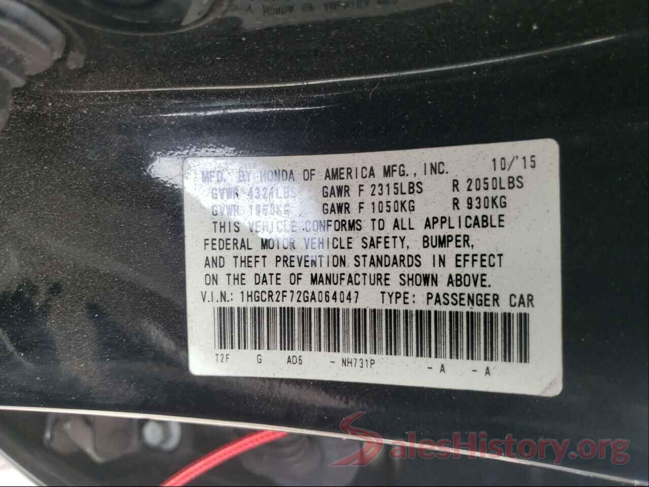 1HGCR2F72GA064047 2016 HONDA ACCORD