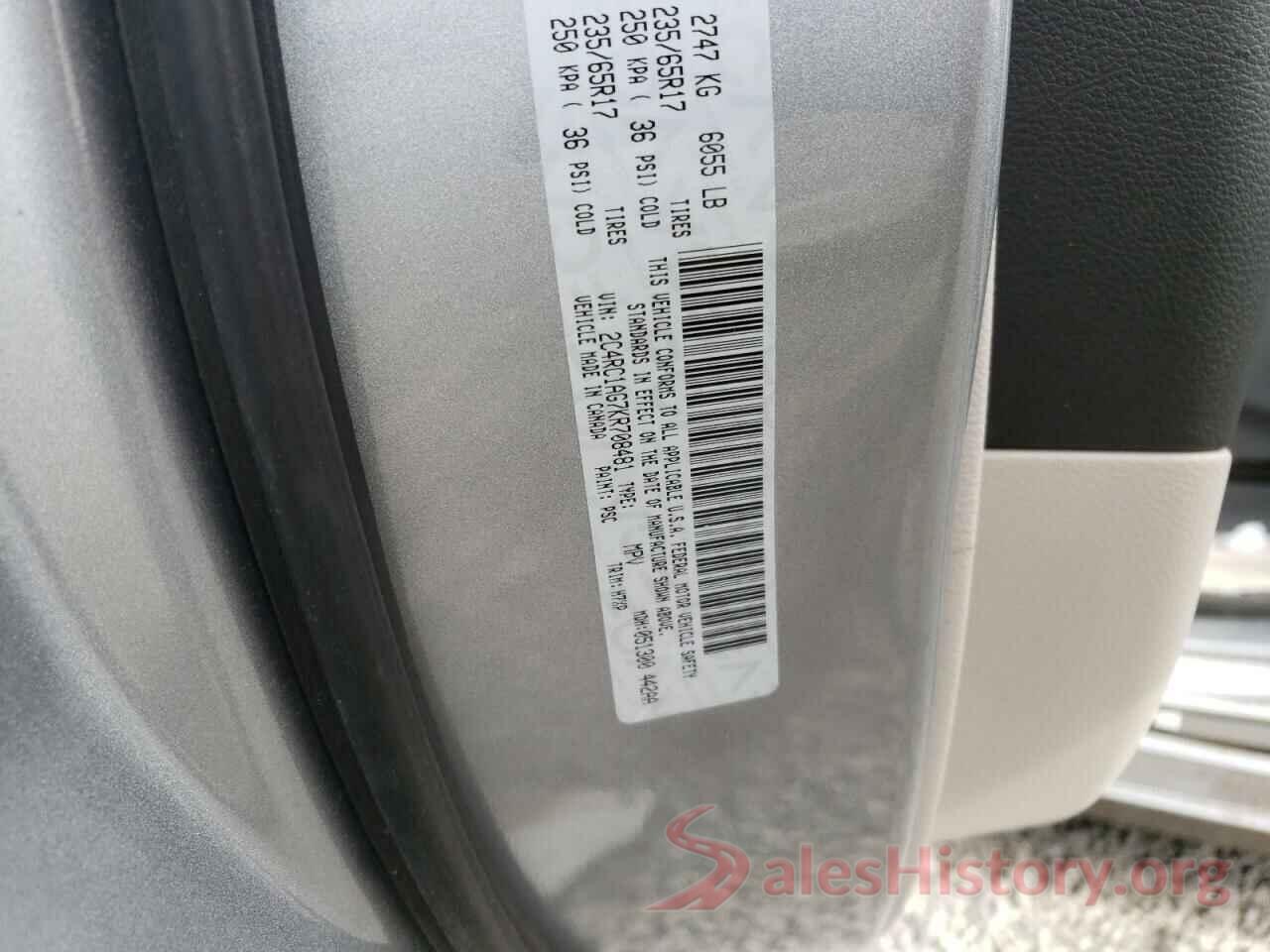 2C4RC1AG7KR708481 2019 CHRYSLER PACIFICA