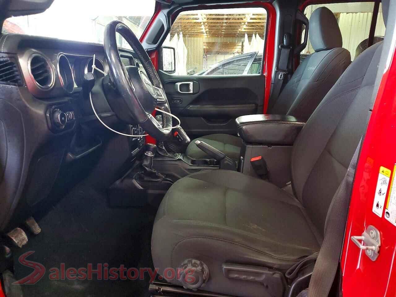 2018 JEEP WRANGLER VIN 1C4HJXEGXJW267806, engine bay