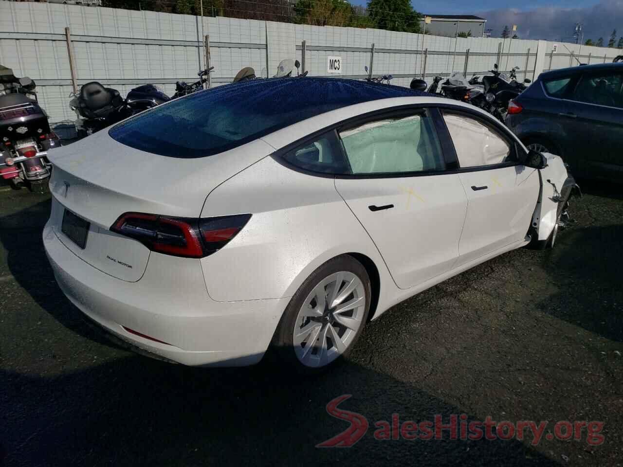 5YJ3E1EB0MF032548 2021 TESLA MODEL 3