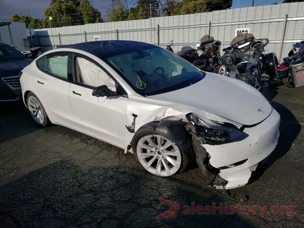 5YJ3E1EB0MF032548 2021 TESLA MODEL 3