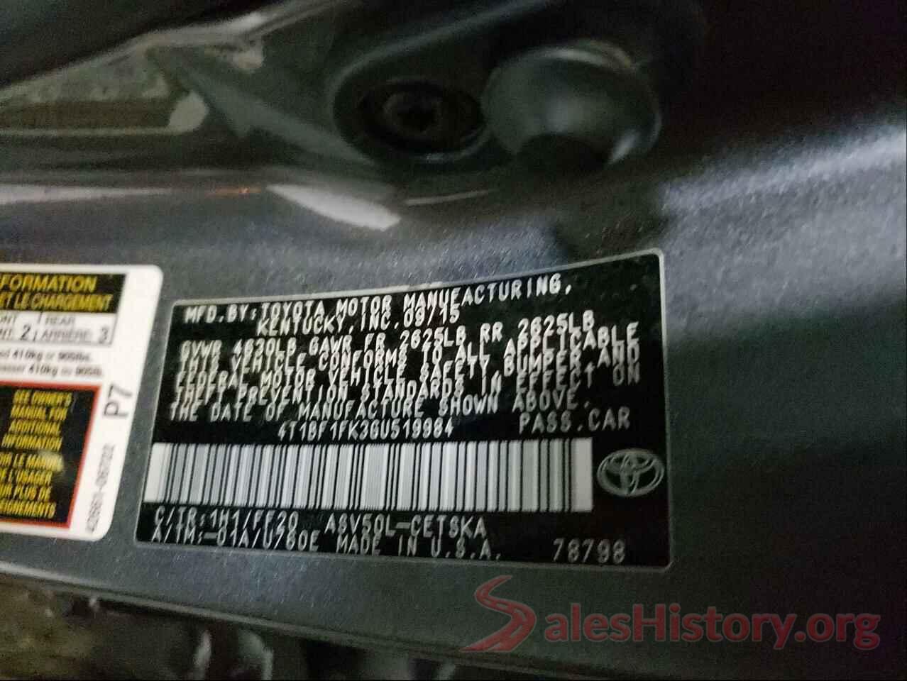 4T1BF1FK3GU519984 2016 TOYOTA CAMRY