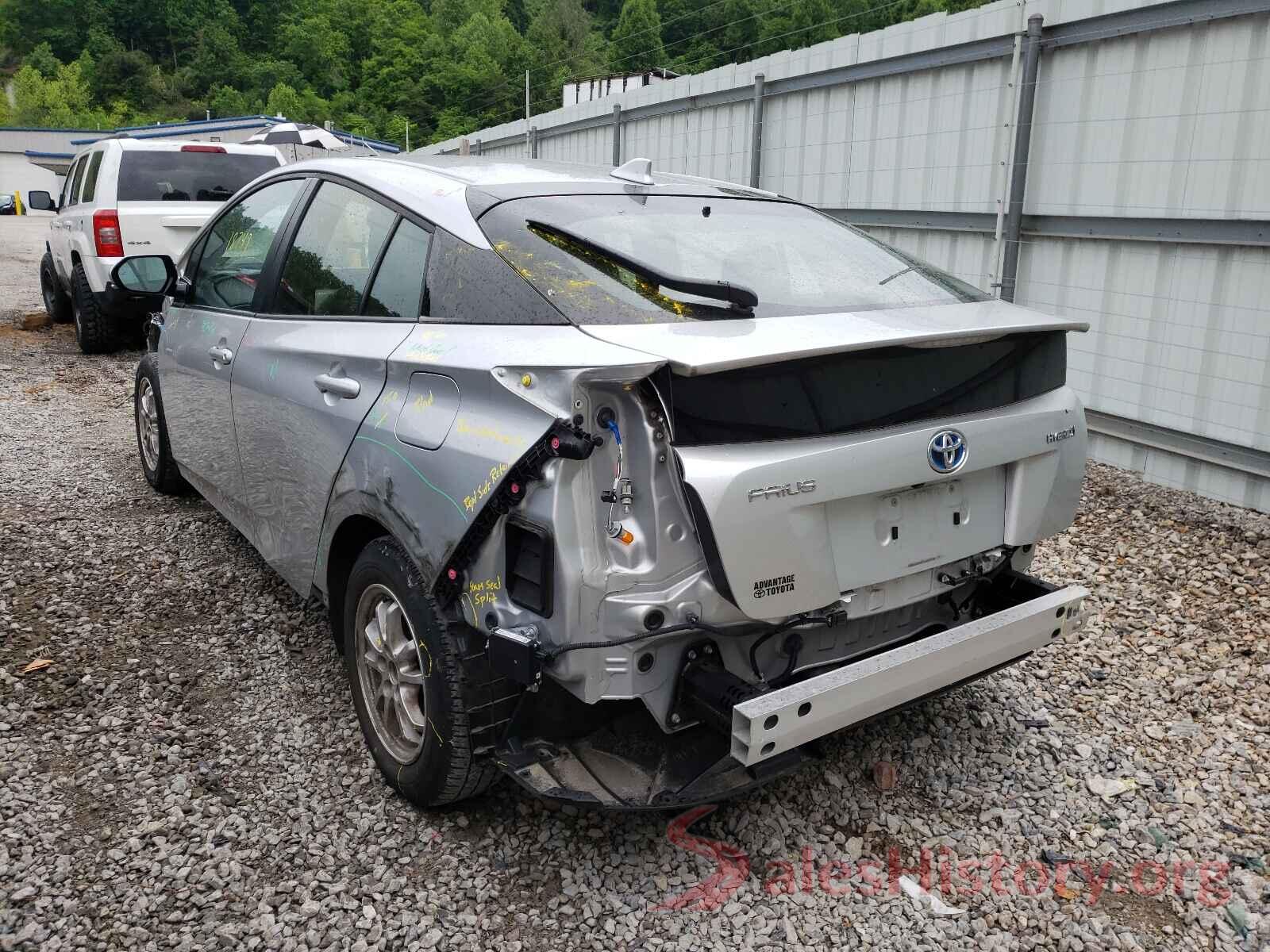 JTDKARFU9J3062999 2018 TOYOTA PRIUS