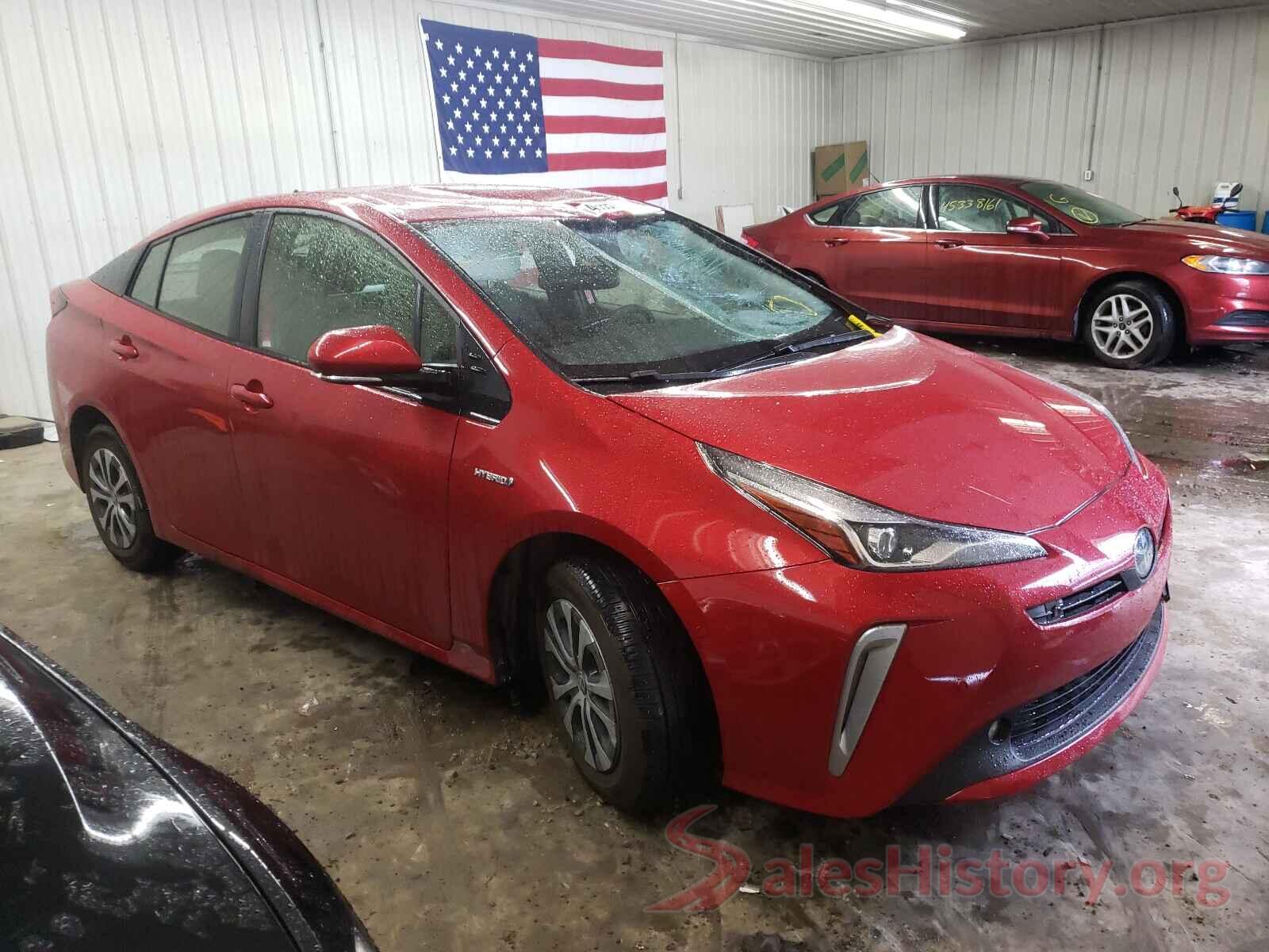 JTDL9RFUXL3014136 2020 TOYOTA PRIUS