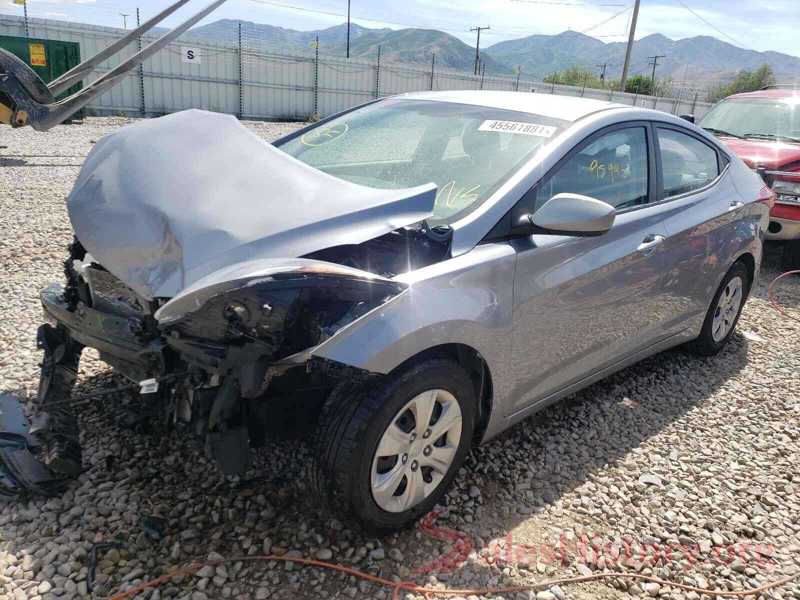 5NPDH4AE4GH761493 2016 HYUNDAI ELANTRA