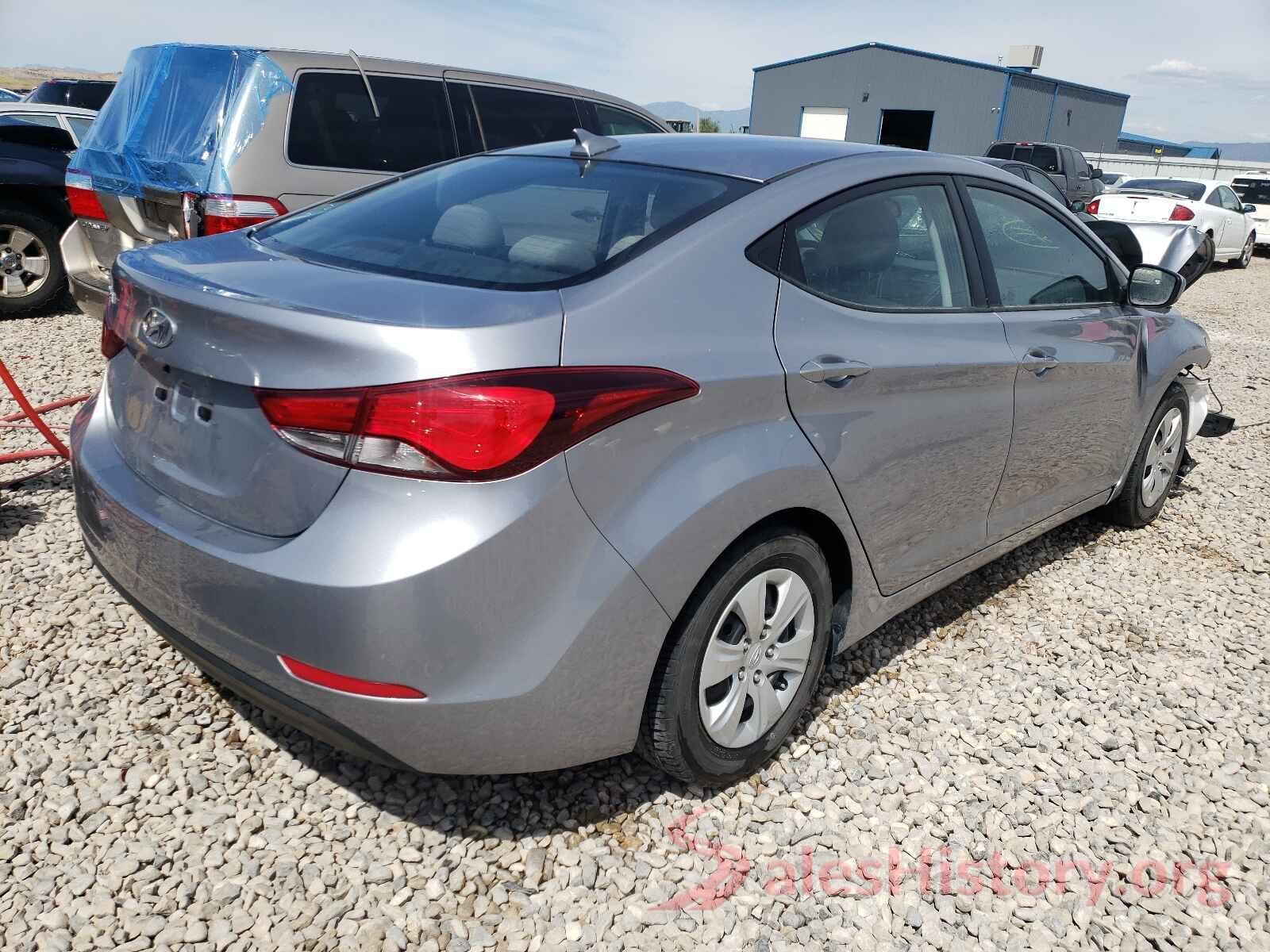 5NPDH4AE4GH761493 2016 HYUNDAI ELANTRA