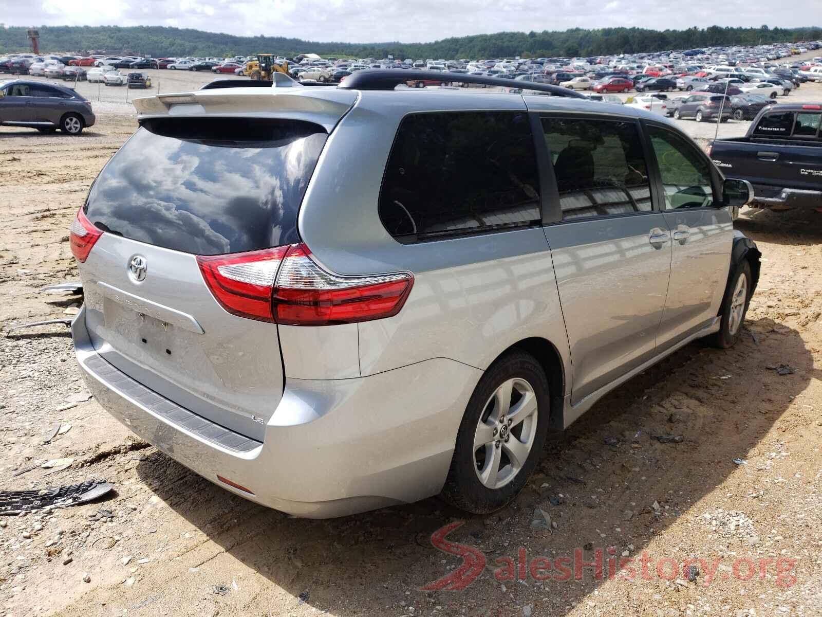 5TDKZ3DC3KS020716 2019 TOYOTA SIENNA