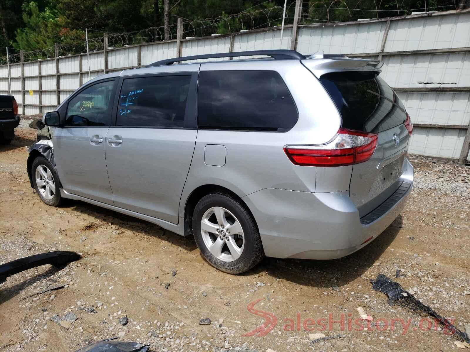 5TDKZ3DC3KS020716 2019 TOYOTA SIENNA