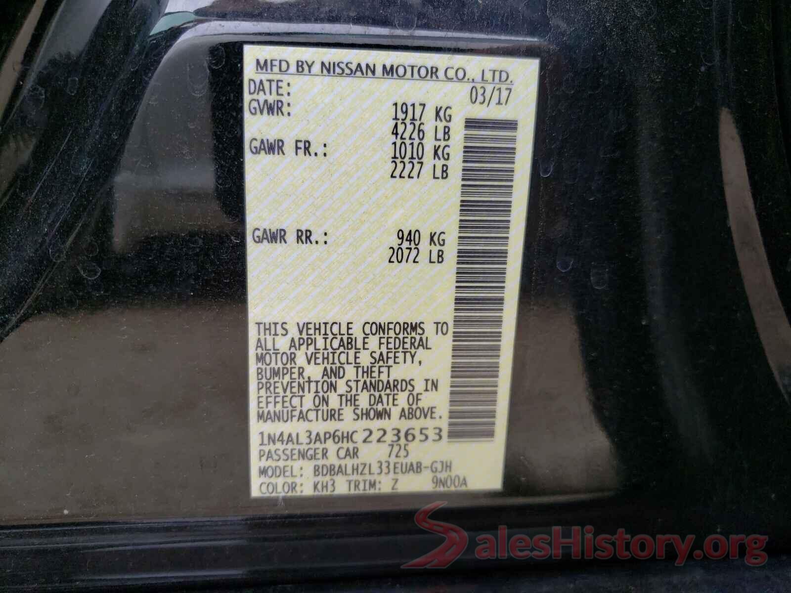 1N4AL3AP6HC223653 2017 NISSAN ALTIMA