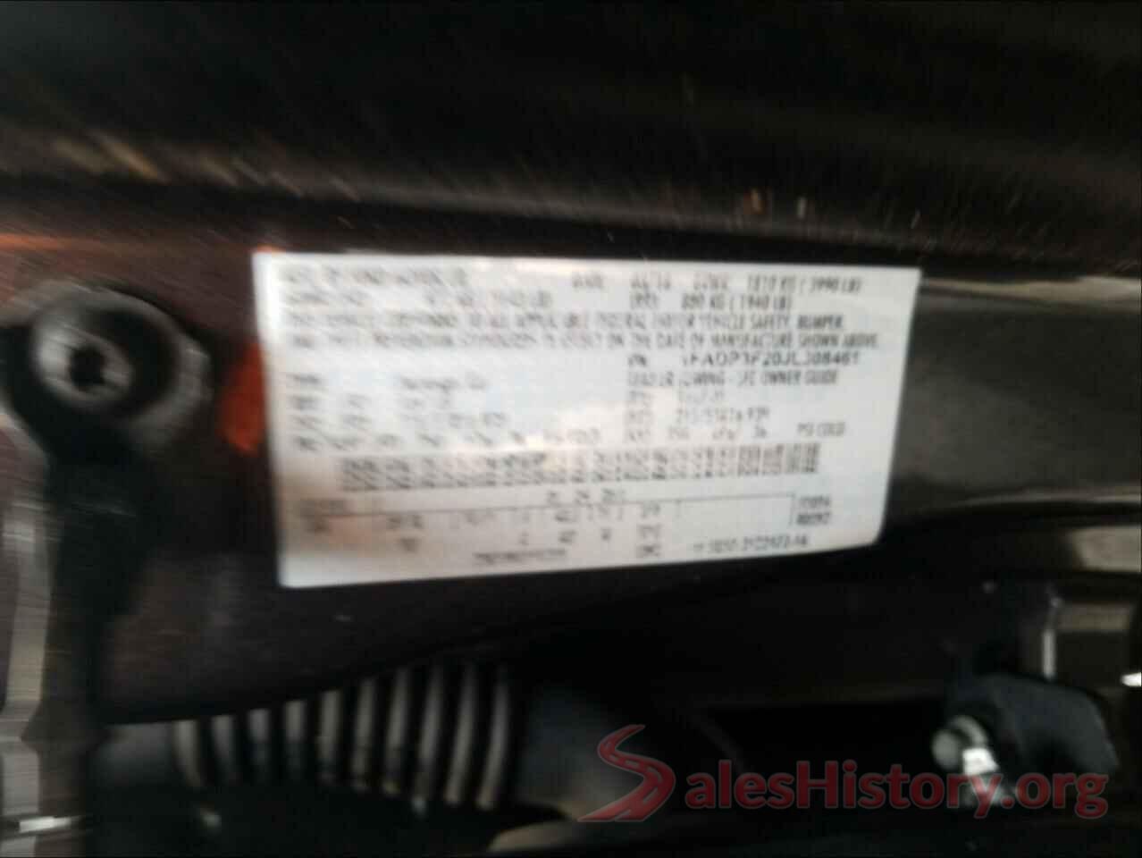 1FADP3F20JL308461 2018 FORD FOCUS