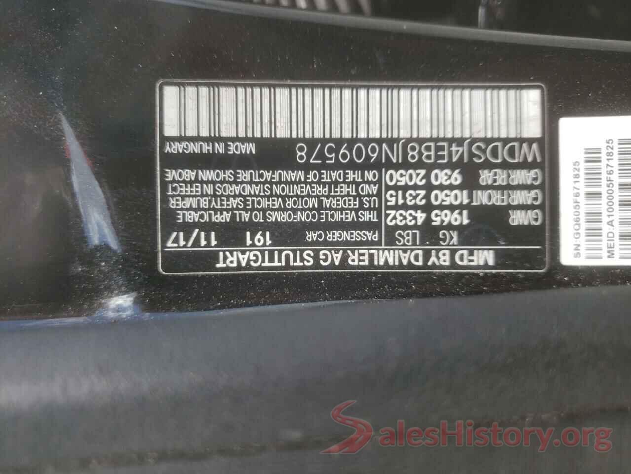 WDDSJ4EB8JN609578 2018 MERCEDES-BENZ CLA-CLASS