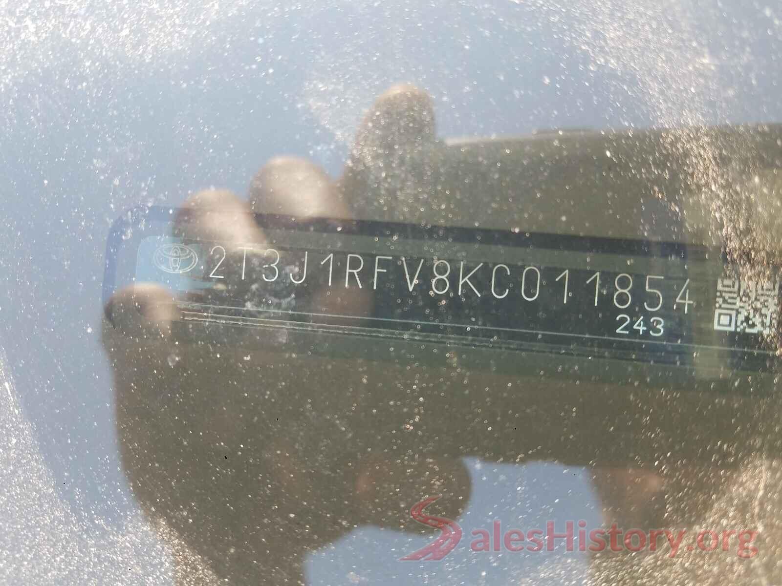 2T3J1RFV8KC011854 2019 TOYOTA RAV4