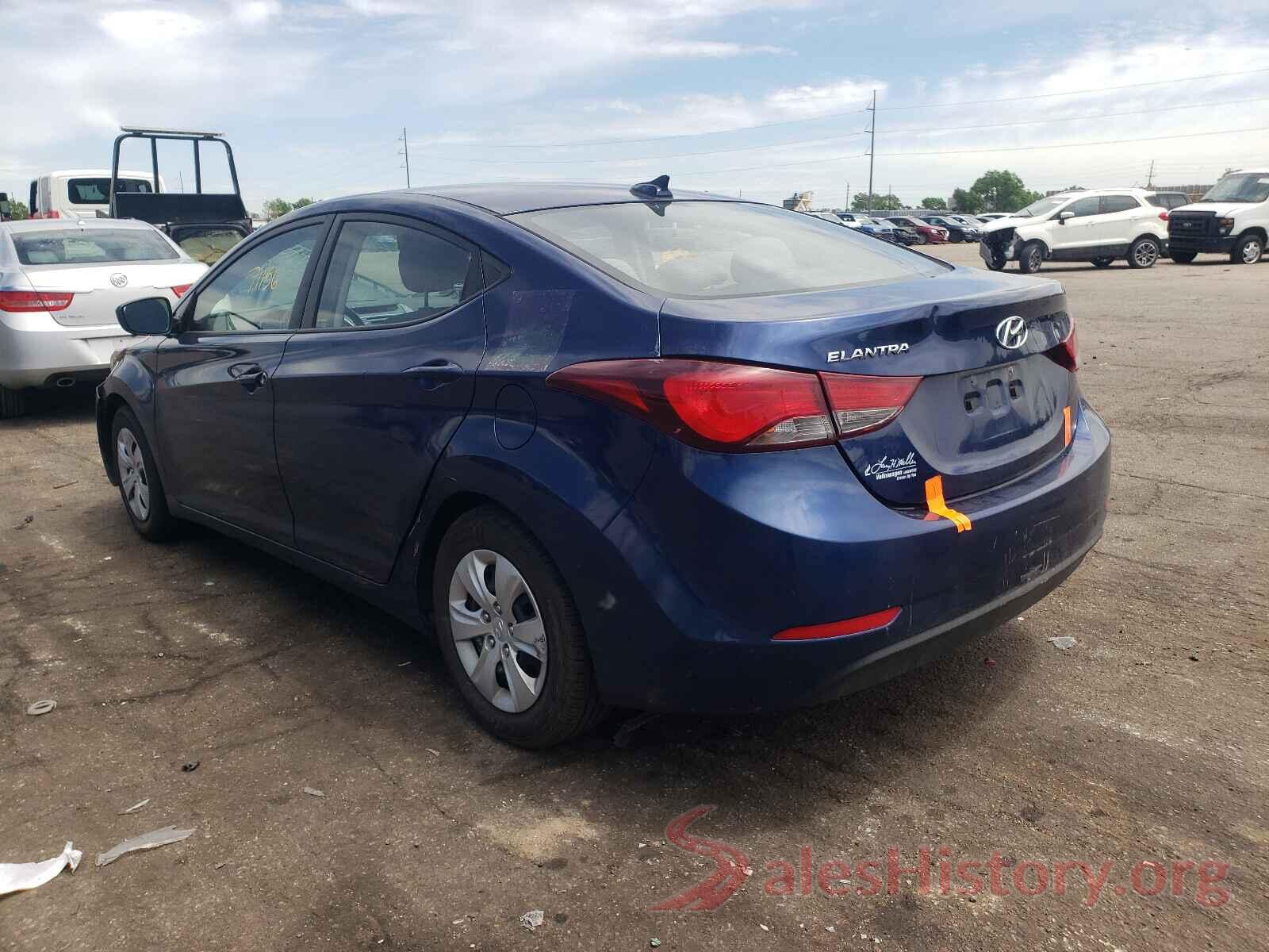 5NPDH4AE8GH687043 2016 HYUNDAI ELANTRA