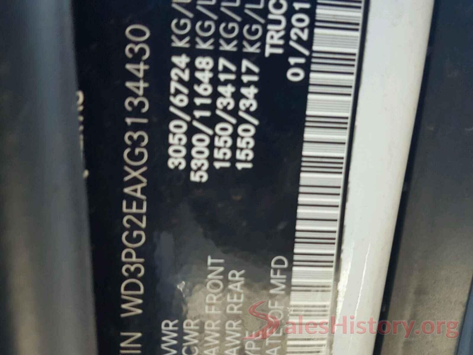 WD3PG2EAXG3134430 2016 MERCEDES-BENZ ALL OTHER