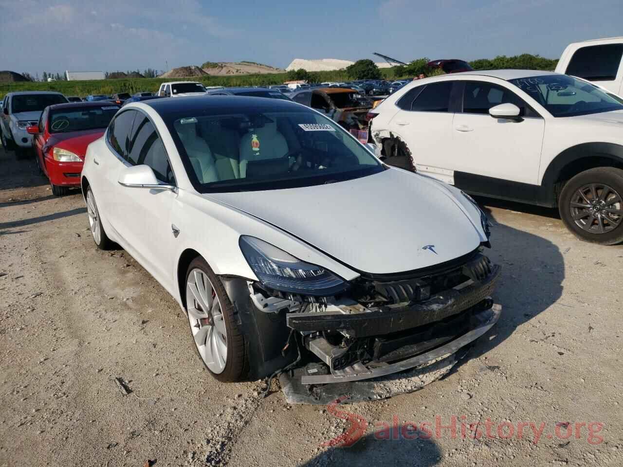 5YJ3E1EB8KF487418 2019 TESLA MODEL 3