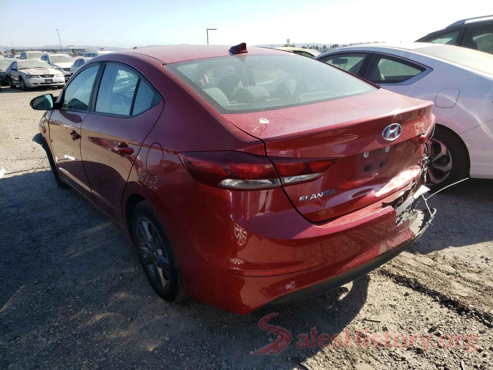 5NPD84LF2JH293499 2018 HYUNDAI ELANTRA