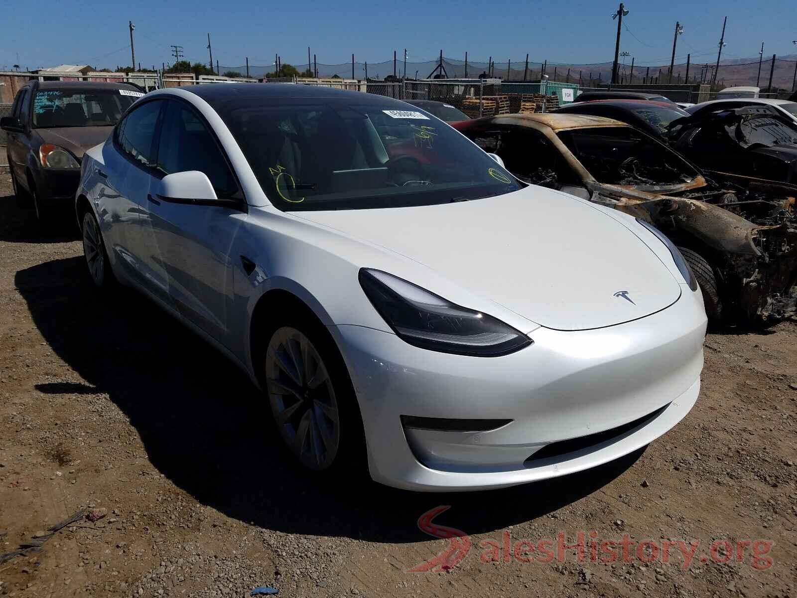 5YJ3E1EA4MF961715 2021 TESLA MODEL 3