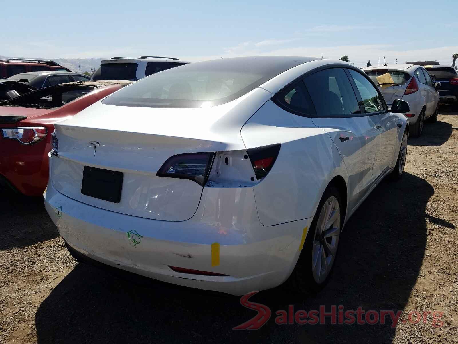 5YJ3E1EA4MF961715 2021 TESLA MODEL 3