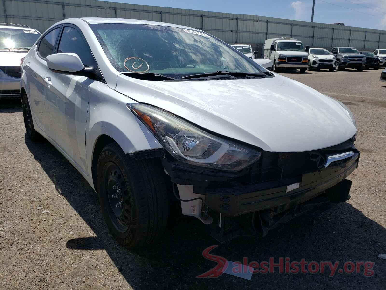 5NPDH4AE8GH666046 2016 HYUNDAI ELANTRA