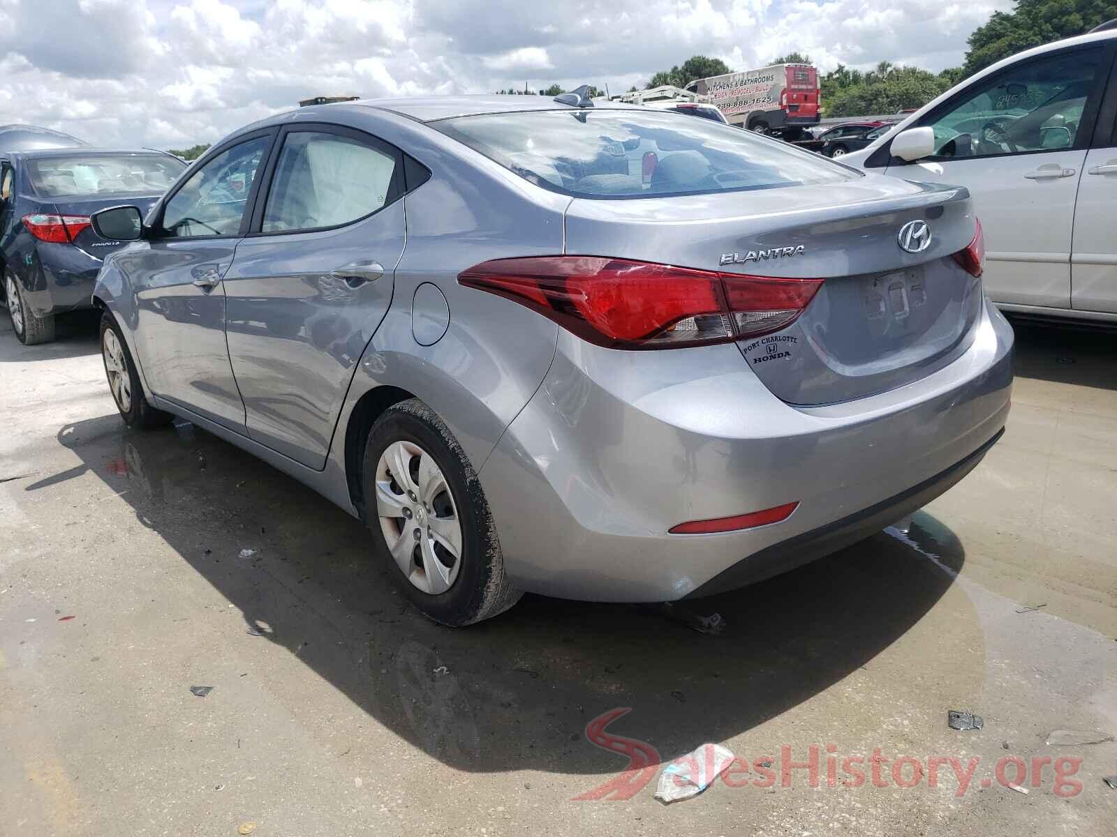 5NPDH4AE2GH741033 2016 HYUNDAI ELANTRA