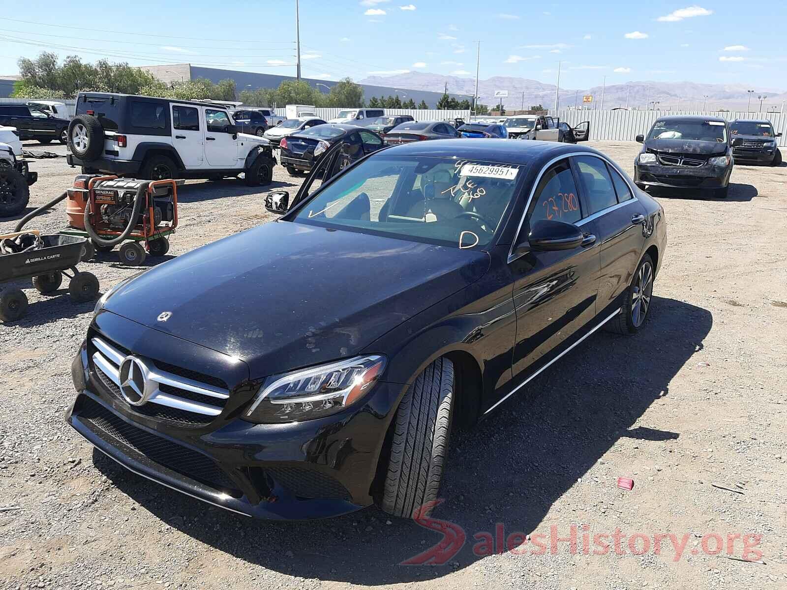 55SWF8DB4KU286456 2019 MERCEDES-BENZ C CLASS