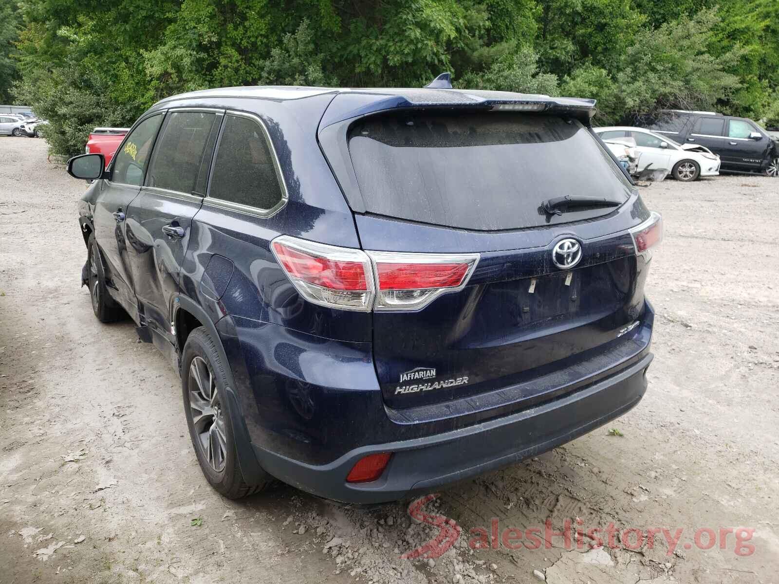 5TDJKRFH1GS344489 2016 TOYOTA HIGHLANDER