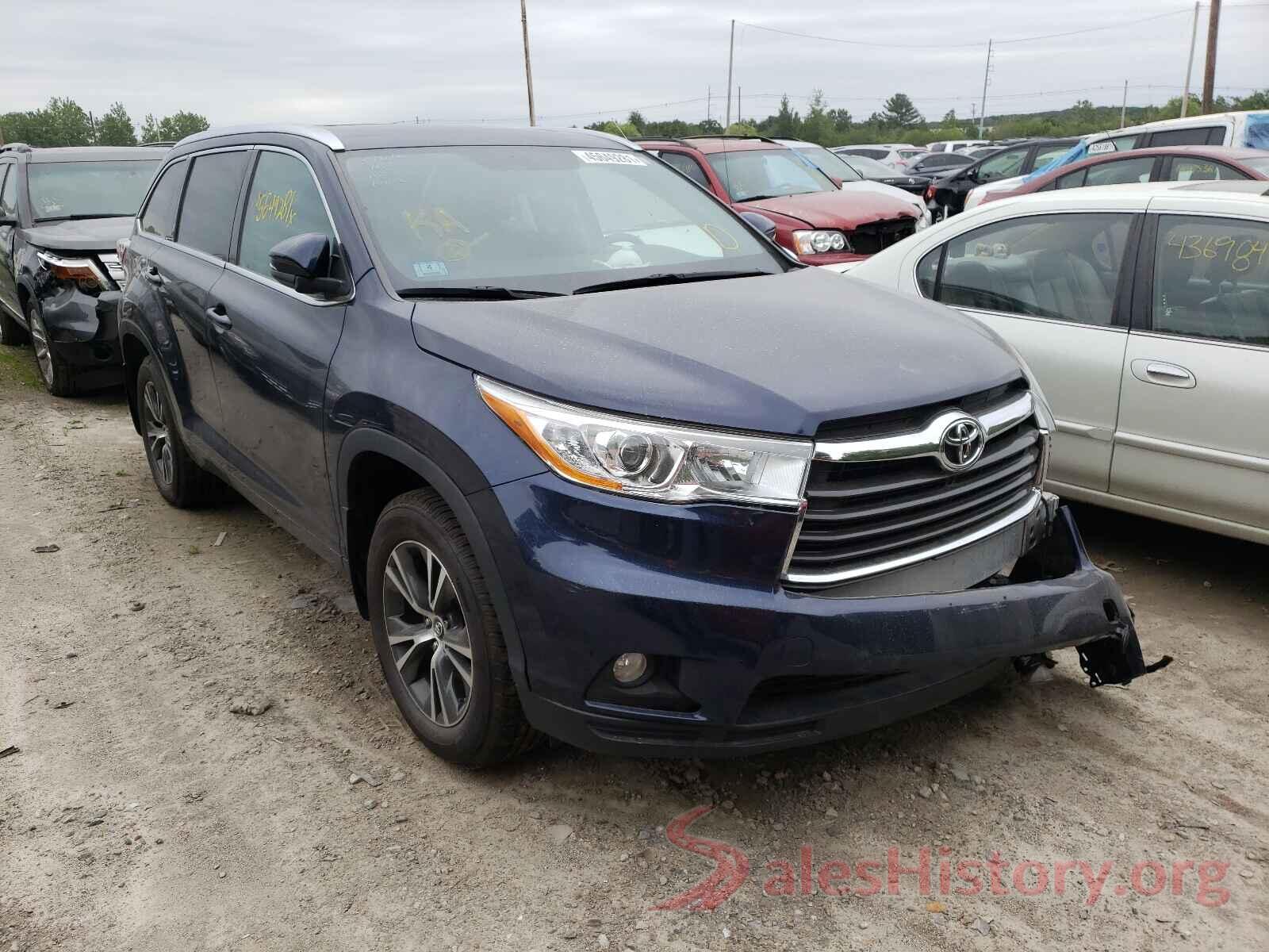 5TDJKRFH1GS344489 2016 TOYOTA HIGHLANDER