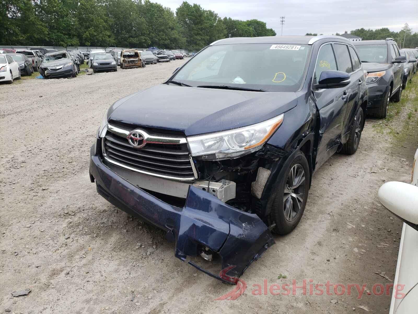 5TDJKRFH1GS344489 2016 TOYOTA HIGHLANDER